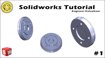 Solidworks Tutorial for Beginners | " CYLINDER FRONT LID " | Solidworks Tutorials | Part 09