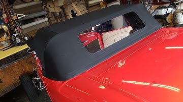 How to Make a Convertible Top From scratch 2-2( 1932 Ford Model A)