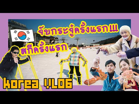 VLOG Korea EP.2 จับกระจู๋ครั้งแรก!!! เล่นสกีครั้งแรกเป็นไงมาดูกัน