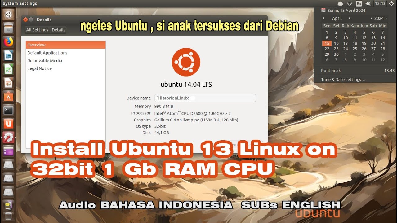 Install Ubuntu 13 to 32 bit 1 Gb RAM CPU | Linux Review | Dual Boot ...