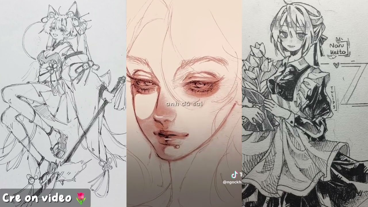 ✨Tổng hợp video TikTok của dân vẽ 🌷💐 | -𝙔𝙪𝙮𝙞 - |