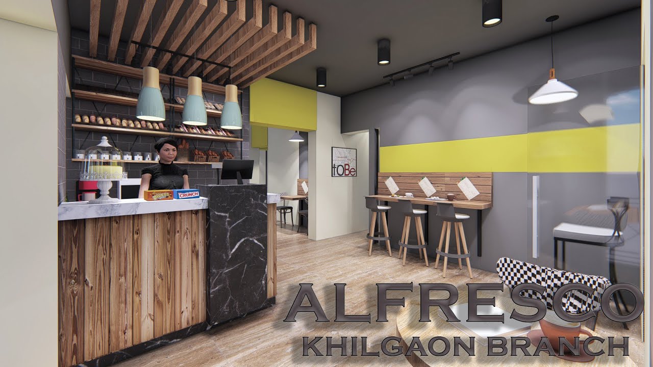 Alfresco Resturant Khilgaon Branch interior design - YouTube