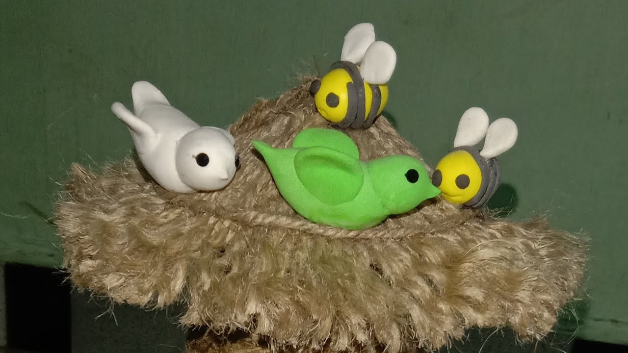 How To Make Waste Material Jute Robe Handmade Birds House 🏠 YouTube