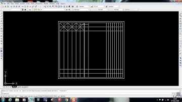 How to draw a collapsible gate through auto cad