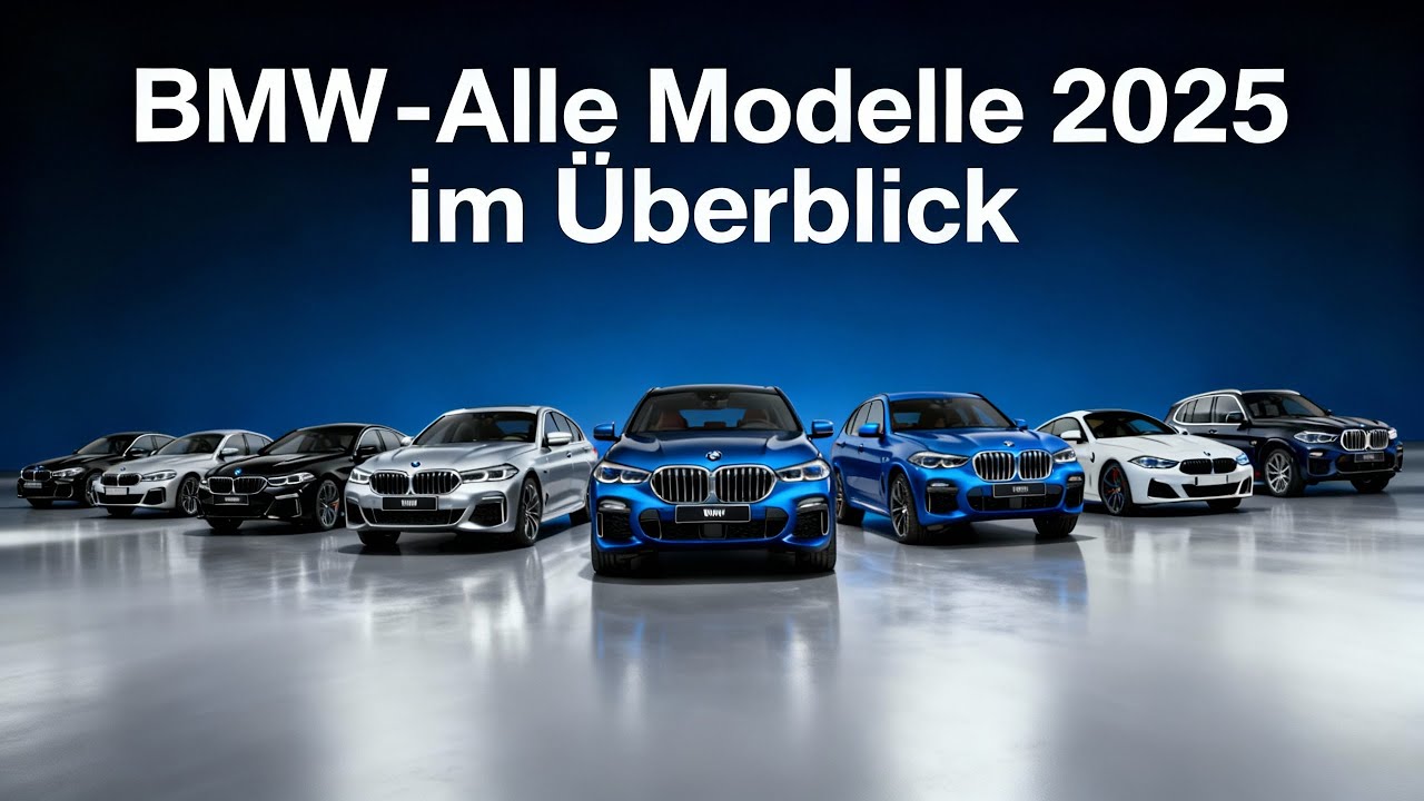 Alle BMW Modelle 2025 im Überblick – Preise, PS & Highlights der aktuellen Modellpalette