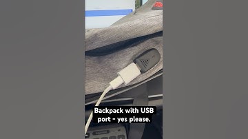 Backpack with USB port.