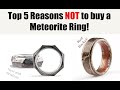 5 Reasons Why You Should Avoid Meteorite Rings  (as your wedding band) Ft. David Yurman Rings