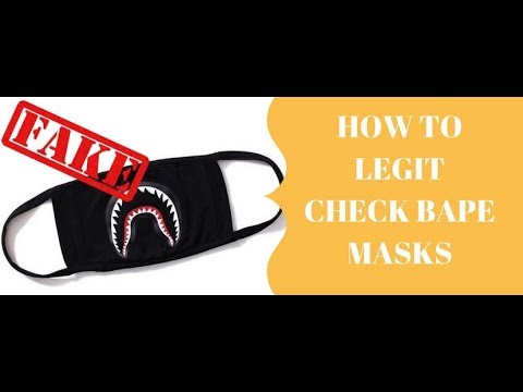 5 Ways to Legit Check: BAPE Face Mask - YouTube