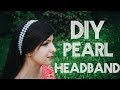 DIY Pearl Headband | How to Make Beaded Headband | Ободок из бусин