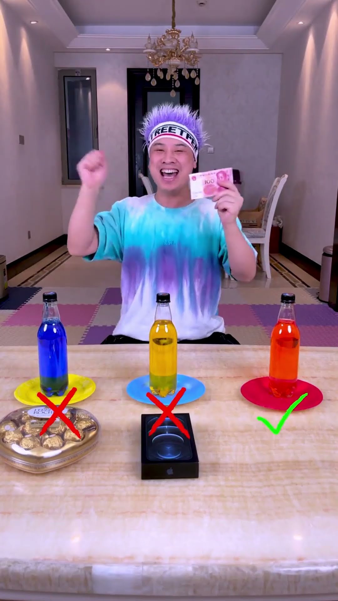 Water Color Change Challenge, See Who Can Match Successfully#Funnyfamily #Funny #Shorts