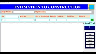 Estimation for Construction | Excel VBA Project screenshot 5