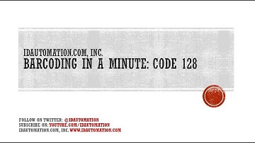 Barcoding in a Minute: Code 128 Fonts