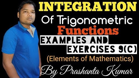Integration Of Trigonometric Functions in Odia Examples and Exercises 9 (C) by Prashanta Kumar