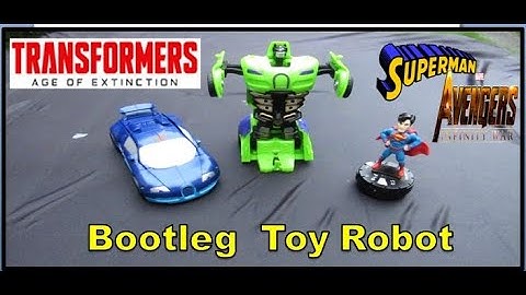 Bootleg Green Avengers Superman Bugatti Transformers Car