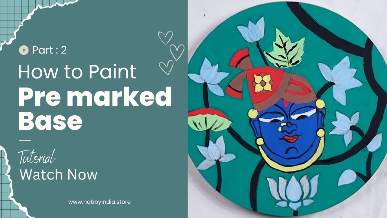 Painting A Pre-Marked Base DIY Kit | Part-2 | Tutorial #painting # ...