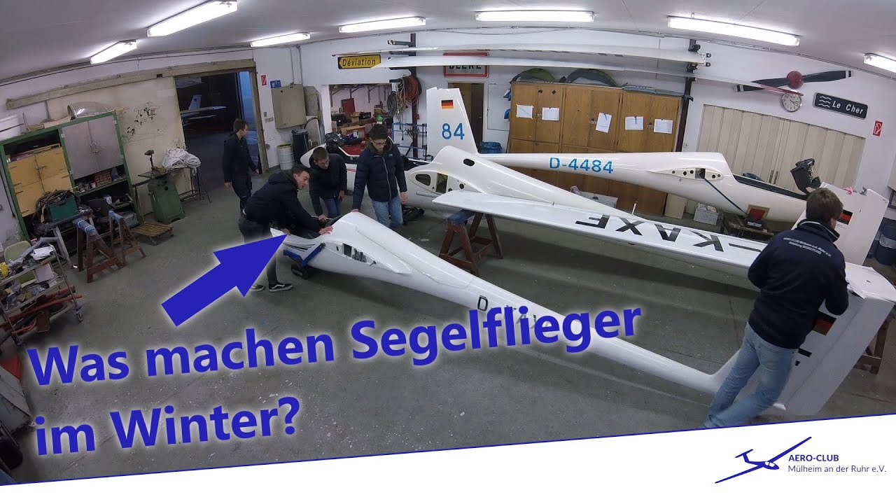 Segelflieger im Winter