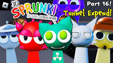 3D Sprunki RP And Animations [PART 16, Tunnel Expend!] : roblox mascot gameplay walkthrough