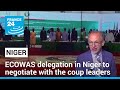 Niger coup: ECOWAS delegation in Niger to negotiate with the coup leaders • FRANCE 24 English