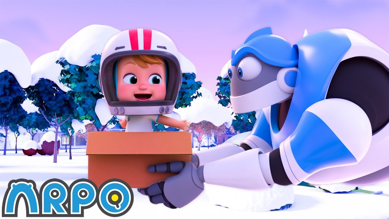 DIY Santa Sleigh Ride | Best of ARPO | Funny Robot Cartoons for Kids