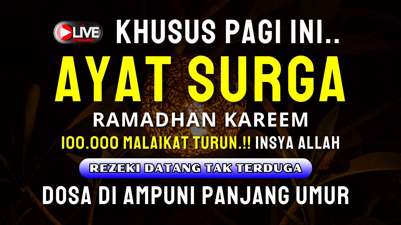 SANGAT AMPUH.. !! Dzikir Pagi Pembuka Pintu Rezeki & Keberkahan | Ayat Al Quran ( Al Masurat )