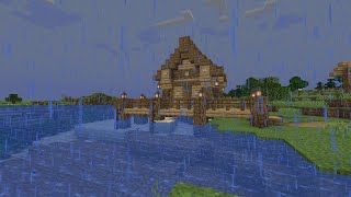 Minecraft Longplay EP5. Build Simple Fishing hut. (No Commentary)