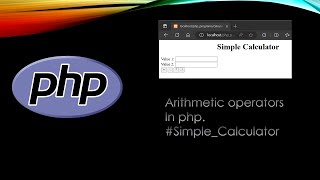 Arithmetic operators in PHP. | Simple calculator in PHP. #PHP #calculator #arithmetic