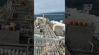 Famous Tanker Ship Rolling in the Atlantic Ocean  #sea  #ship #ocean #troubledsea  #asmr  #deepsea Wealth