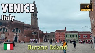 VENICE, Italy 🇮🇹  - BURANO ISLAND - WALKING Tour