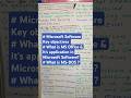 Microsoft Software Key objectives l What is MS Office & It's application in Microsoft Software?