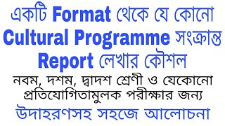 Report Writing || Madhaymik Report  Writing|| Format Report || Report লেখার কৌশল