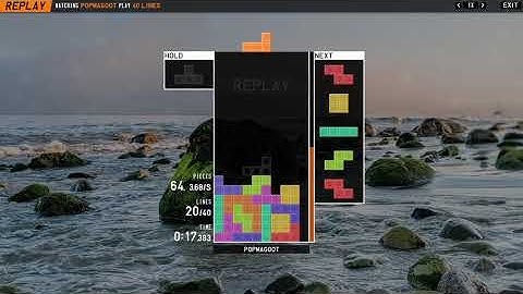 Tetris 40L Sprint 27.360s - Tetrio