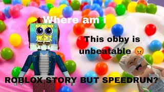 Roblox Story But The Main Character Speedruns The Story [PT 1]