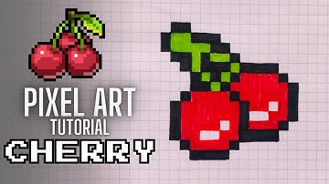 Pixel Art Tutorial: Drawing CHERRY Step by Step