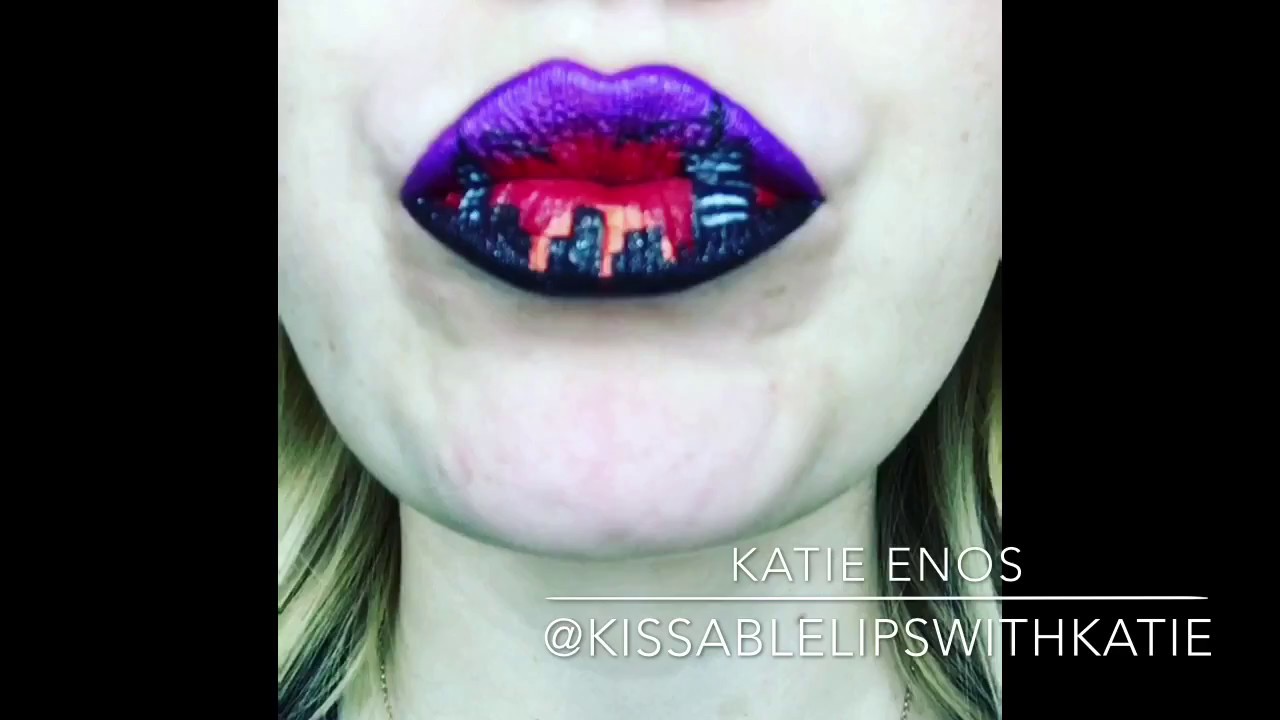 city lip art