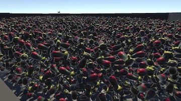 Unity DOTS Phycis: 16k missiles acting like a liquid