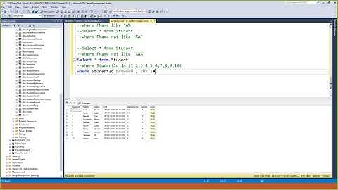 Part 39 SQL Server in Amharic Crash Course In and Between