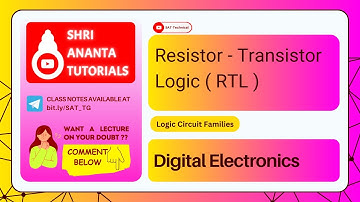 Resistor - Transistor Logic ( RTL ) #electronicsengineering #digitalelectronicslectures #logic
