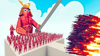 100x SAMURAI + 3x GIANT SAMURAI vs EVERY GODS - Totally Accurate Battle Simulator TABS