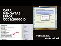 CARA MENGATASI FIX ERROR CODE :20000010 (Adjusment reset)