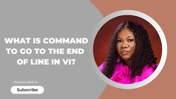 What is the Command to go the end of the line in Vi?