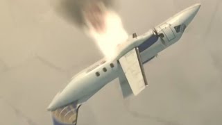 Continental Express Flight 2574 Flight Control Failure & Crash Animation