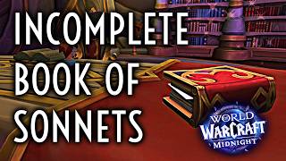 WoW Guide - Incomplete Book of Sonnets - Silvermoon Treasure