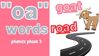 Jolly Phonics | 'oa' Words | Blending Phonics Phase 3
