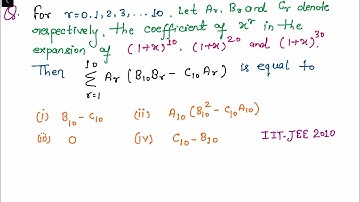 IIT JEE 2010 .BINOMIAL THEOREM pyq 