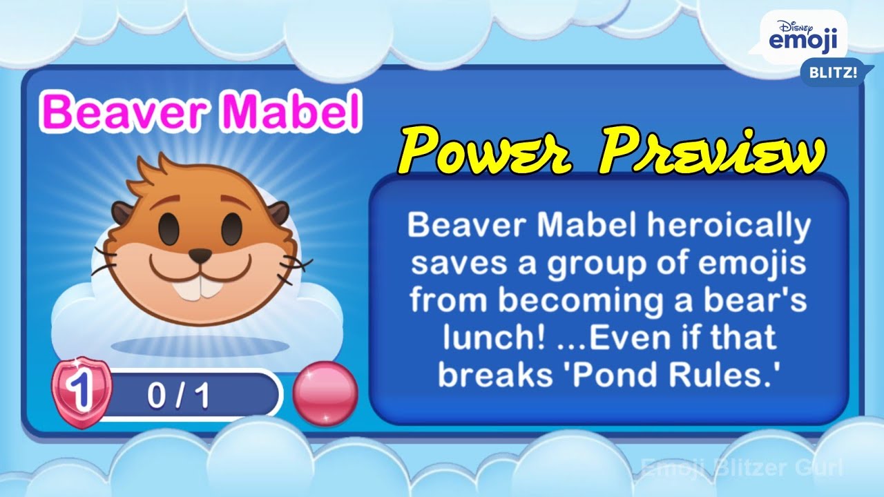 BEAVER MABEL (L1) - Hoppers - Disney Emoji Blitz - V75 - YouTube