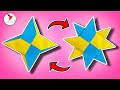 How to Make a Transforming Ninja Star | origami Shuriken with Paper | Ninja Star