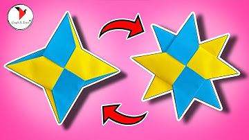 How to Make a Transforming Ninja Star | origami Shuriken with Paper | Ninja Star