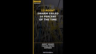 12-agent swarm failed 14 percent of the time #Shorts