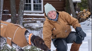 FAMILY LIVES ON REMOTE OFF GRID ISLAND IN THE WILDERNESS | IcedIn At The Cabin // S9 EP2