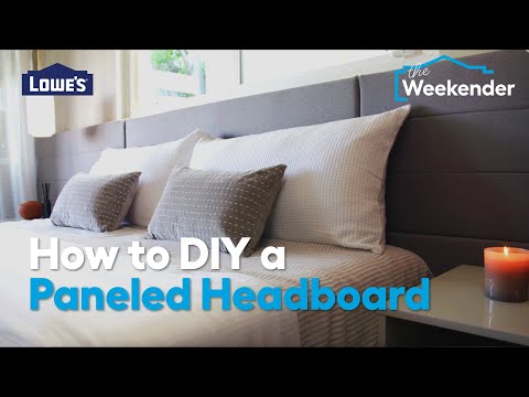 How To DIY a Paneled Headboard @lowes